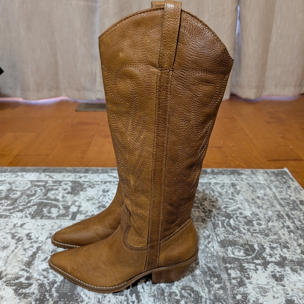 Coconuts by Matisse Agency Cowboy/ Western Boot Cognac NWOT